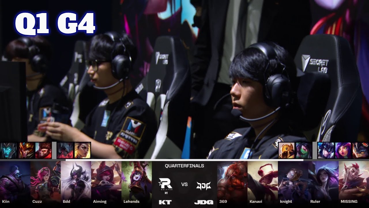 JDG vs KT - Game 4 | Quarter Finals LoL Worlds 2023 | JD Gaming vs KT Rolster - G4 full