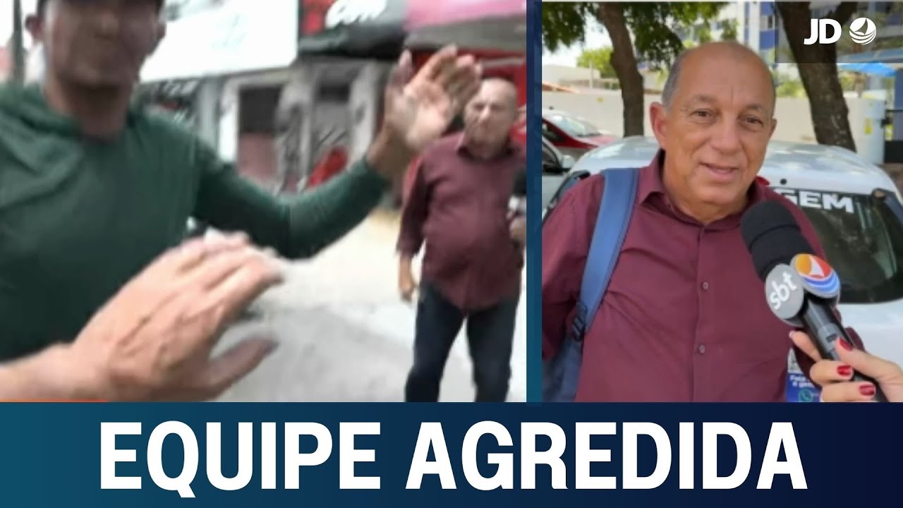 Repórter e cinegrafista são agredidos durante reportagem