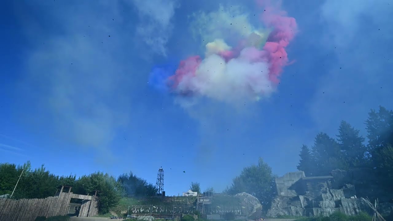 Tagesfeuerwerk Funke and Friends vorschiessen Burgrieden