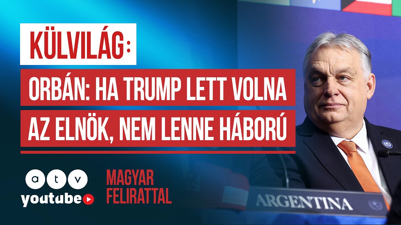 Orbán Viktor is felszólalt a Béketanács első ülésén – magyar felirattal