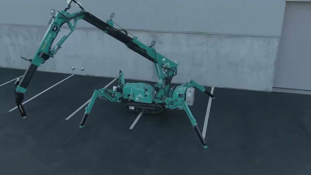 igus energy chain in Concrete 3D Printer