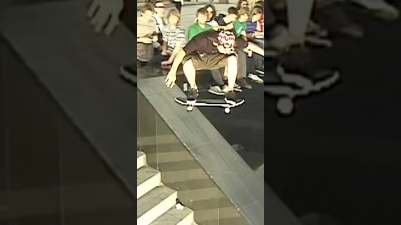 Derek fukuhara putting on a demo with this huge Nollie