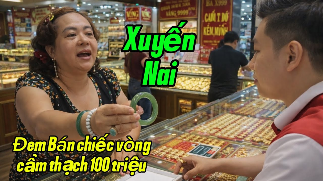 Xuyến Nai đem chiếc v&ograve;ng cẩm thạch b&aacute;n 100 triệu