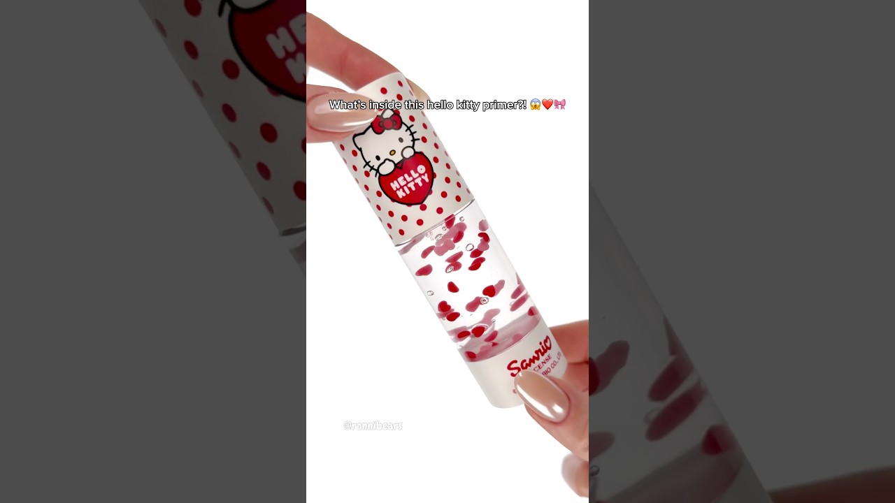 There’s something inside this Hello Kitty primer 🤯 