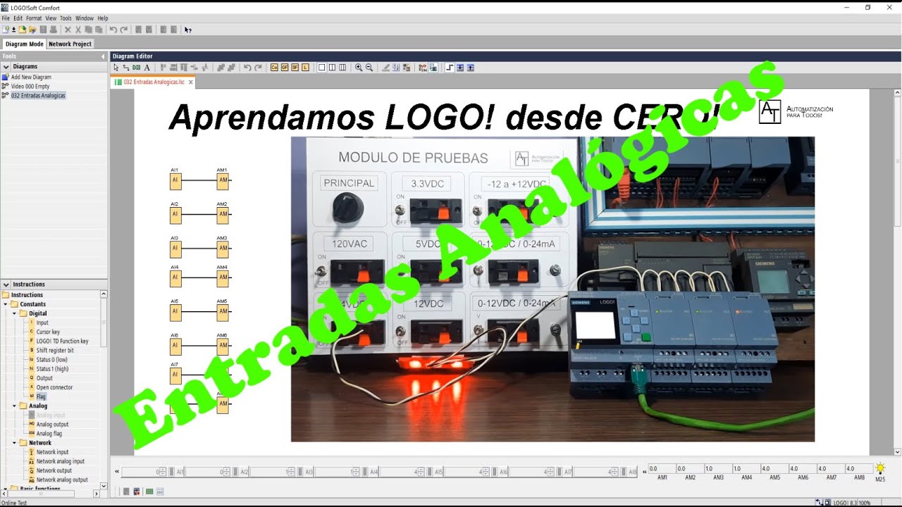 Aprendamos LOGO! desde CERO! 032 Entradas Analógicas