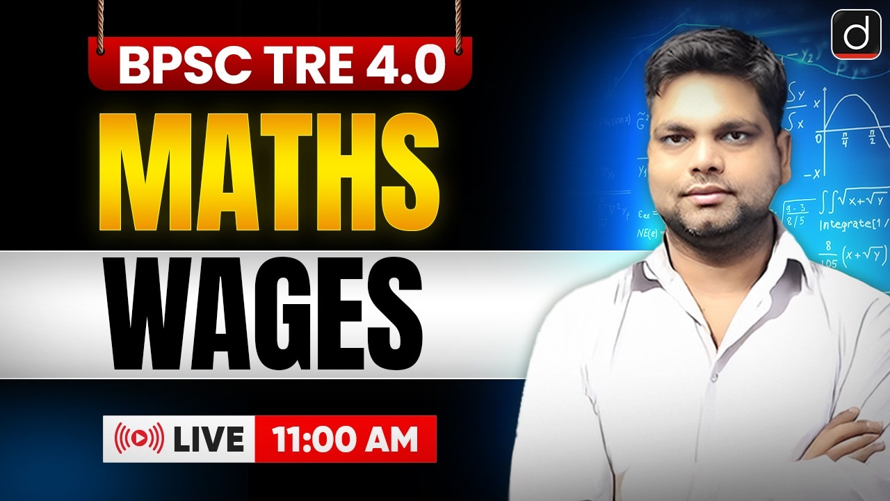 BPSC TRE 4.0 Maths Complete Preparation Strategy | TIME & WORK | Drishti Teaching Exam