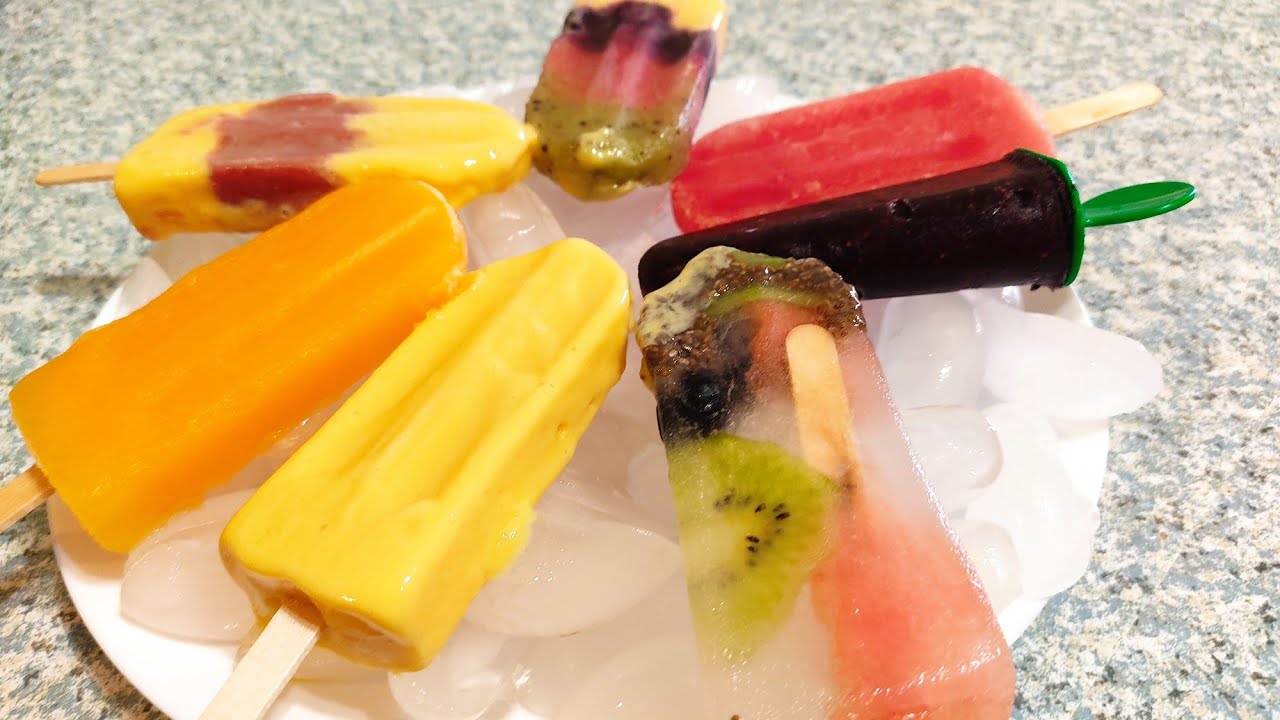 Fresh fruit popsicles without added sugar and preservatives | All natural frozen summer treats