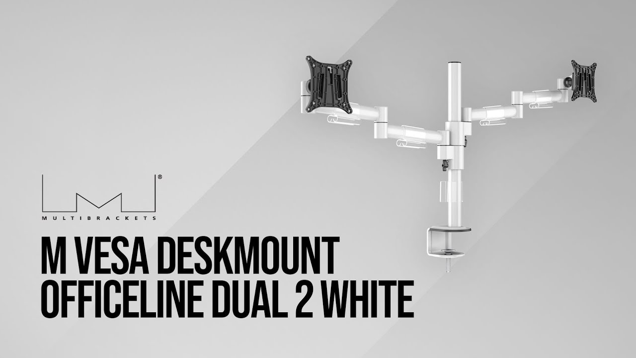 M VESA Deskmount Officeline Dual 2 White