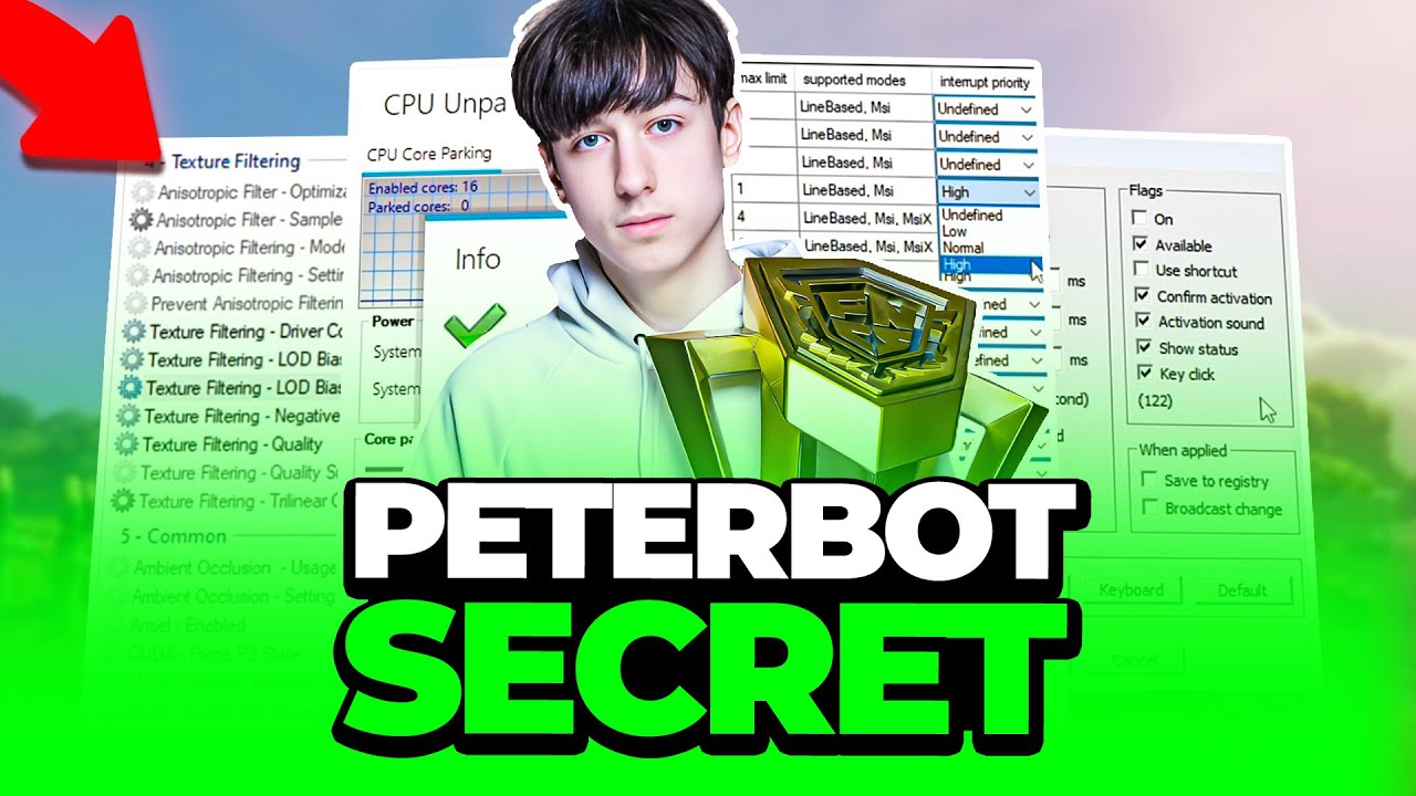 Peterbot UPDATED Settings for FPS BOOST & 0 INPUT DELAY in Fortnite Chapter 6! 😱 (2025)