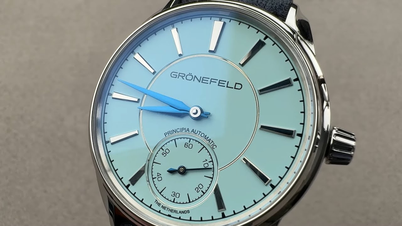 Gr&ouml;nefeld 1941 Principia Turquoise Dial (PRINC-SS-TU) - Hands-On Review & Features Overview