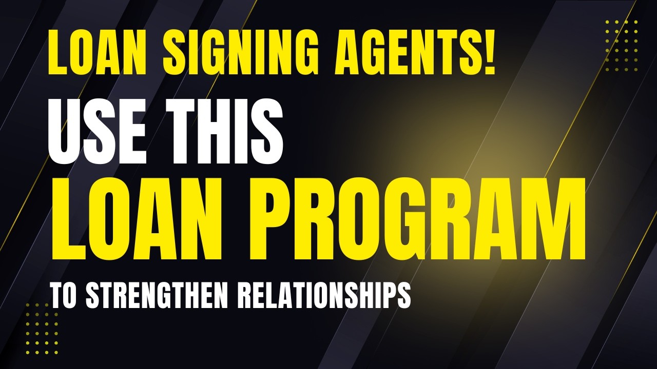 Replay: New 100% Financing Loan Program No One Knows About...Yet. Mobile Notaries Share This!