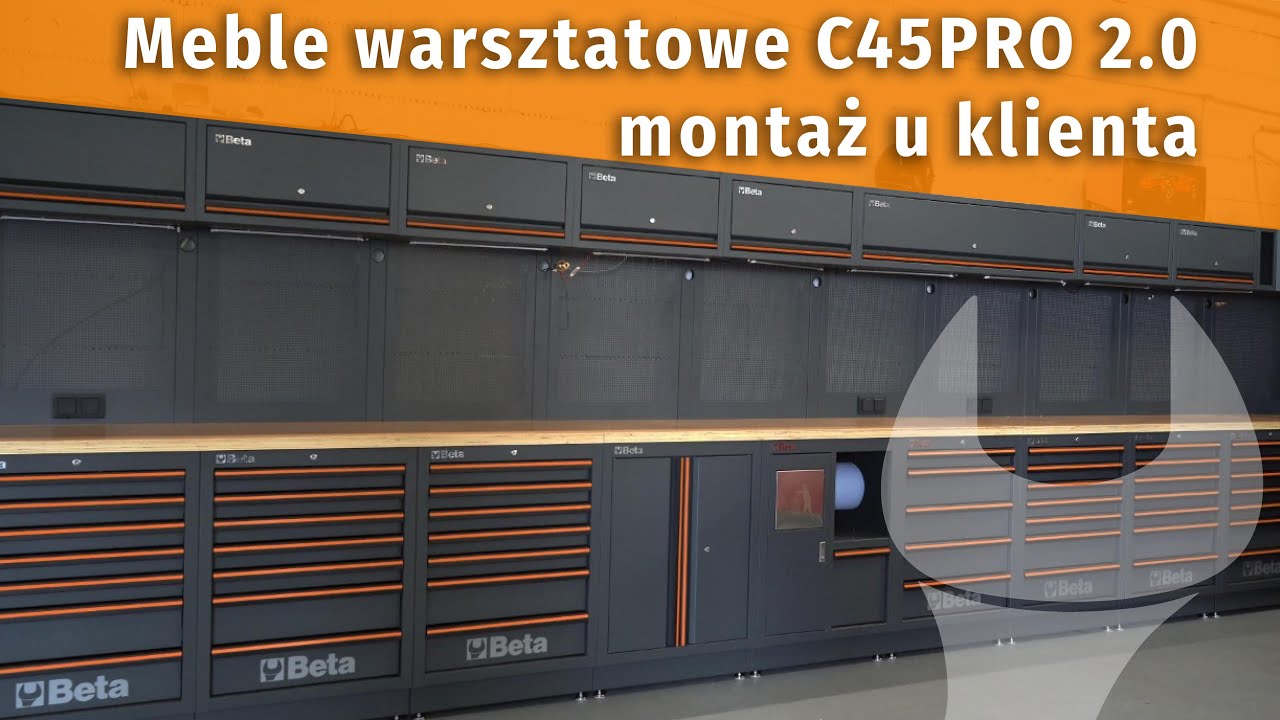 Meble warsztatowe C45PRO 2.0 – montaż u klienta.