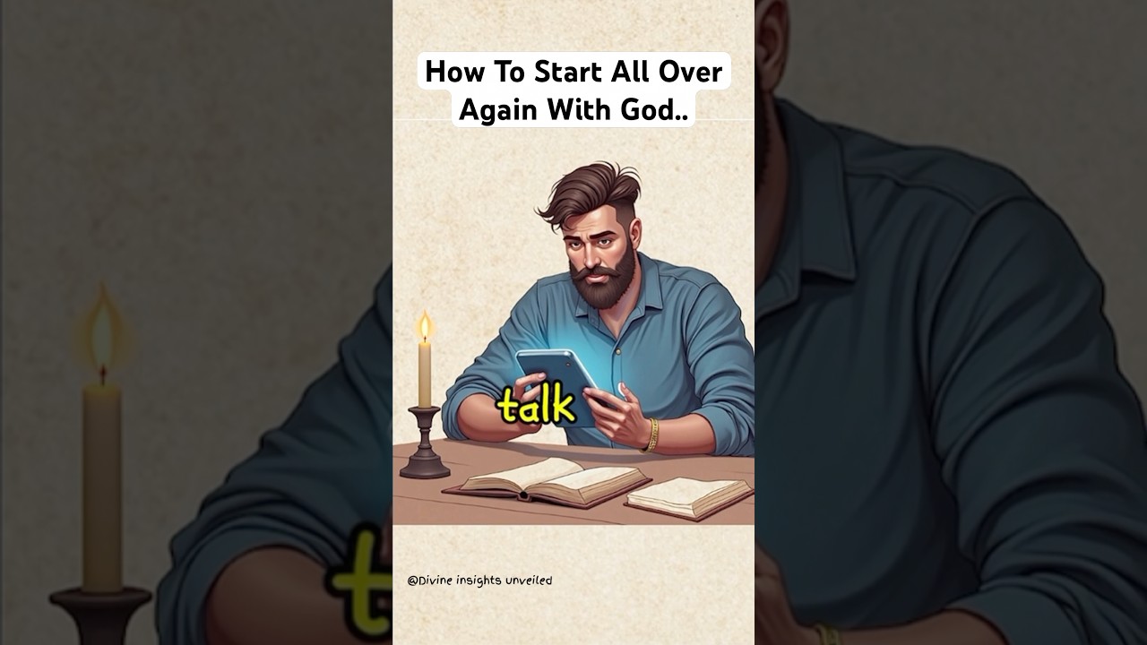How to start all over again with God..