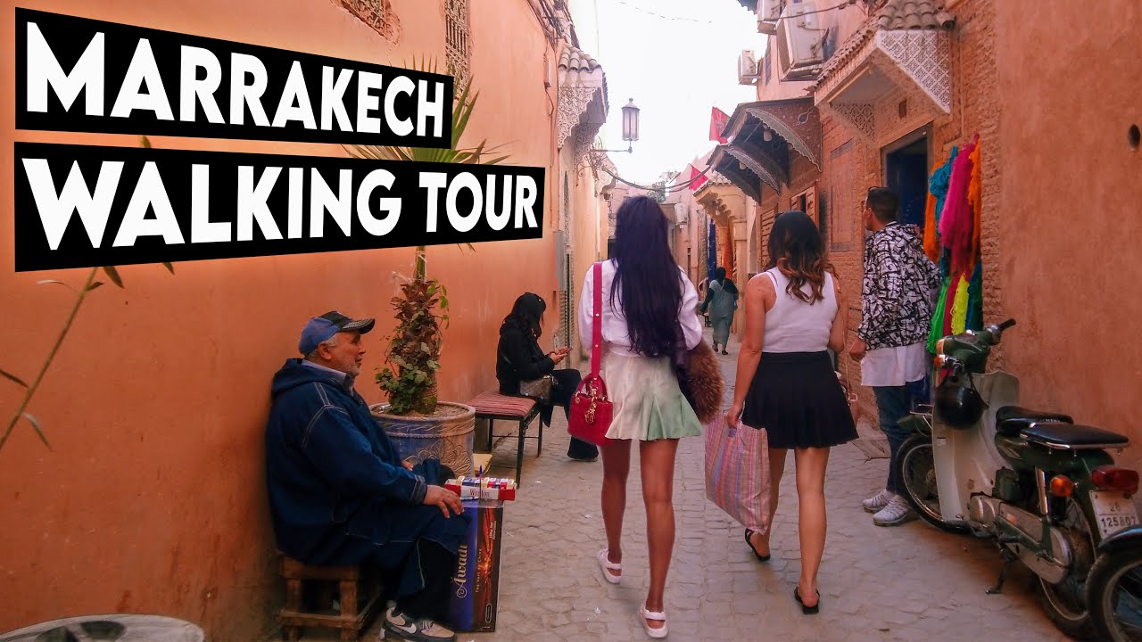 Walking Tour of Marrakech | Get Lost in the Narrow Streets of Marrakech Morocco | 4K