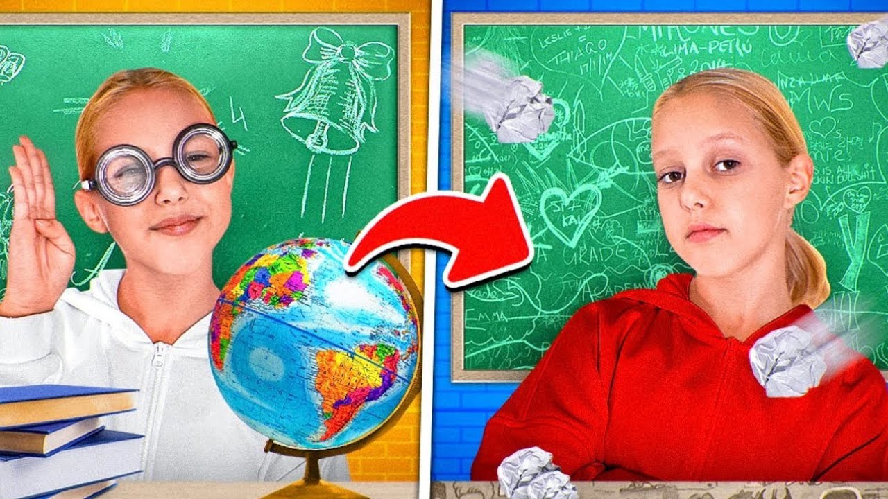 1 bis 11 KLASSE in 24 Stunden 📚 Schul-Challenge bei Amelie Show DE