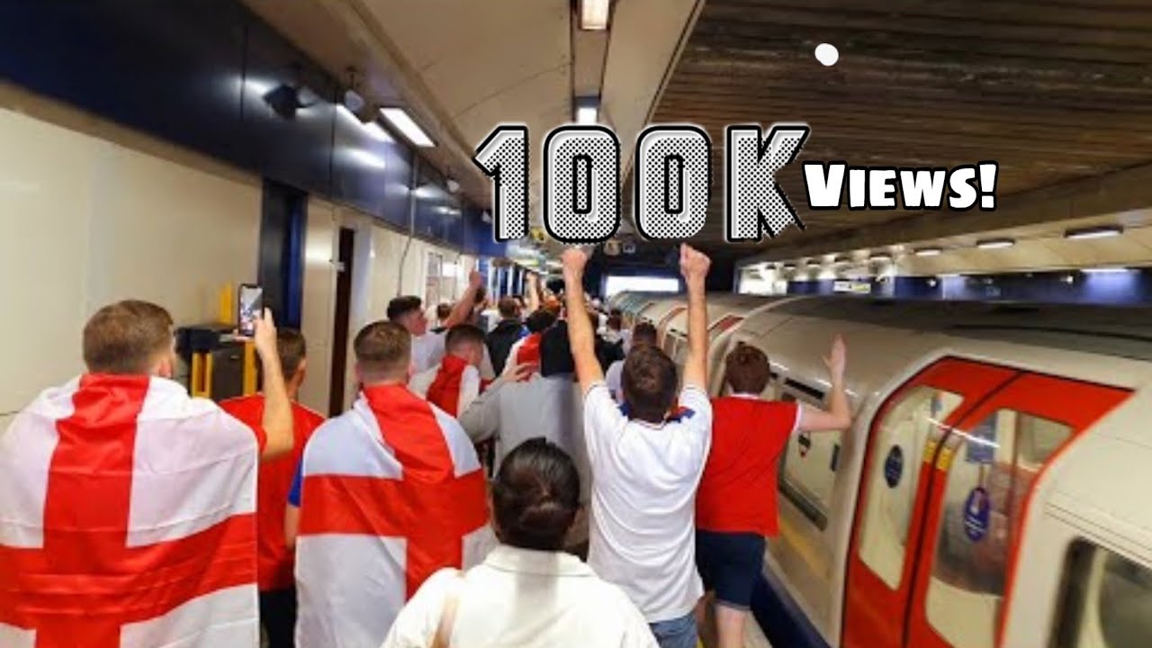 EURO 2020 FINALS - ENGLAND FANS chanting and singing  