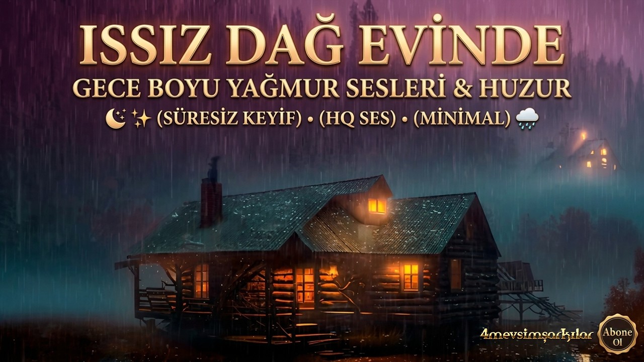 🏡 Issız Evde Yağmurun Sesleri   Huzur ve Rahatlama