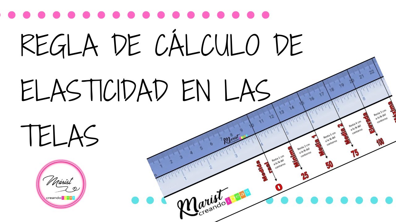 #03 REGLA DE CÁLCULO DE ELASTICIDAD EN LAS TELAS/DESCARGA GRATIS EL PATRÓN