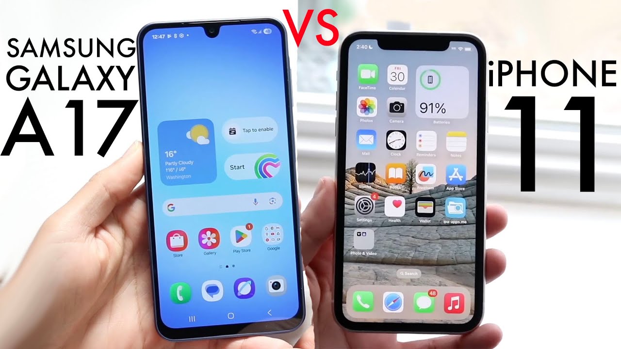 Samsung Galaxy A17 против iPhone 11! (Сравнение) (Обзор)