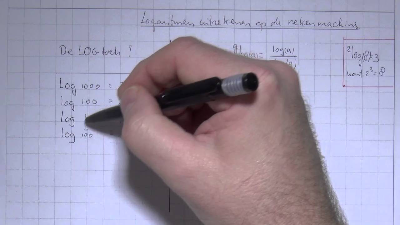 VWO5wisAC_H5_5 Logaritmen uitrekenen op rekenmachine