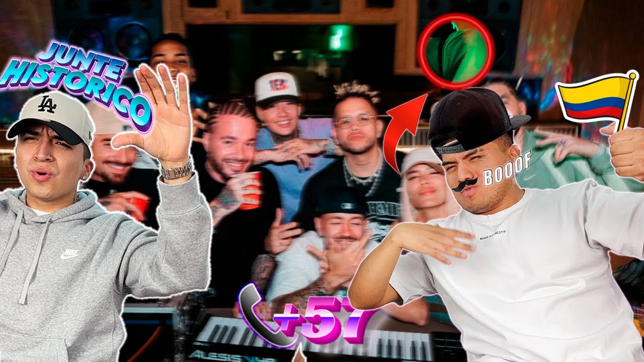 JUNTE HISTÓRICO🧨 reacción  a +57 de KAROL G, FEID, BLESSD, MALUMA, J BALVIN, OVY, RYAN CASTRO y DFZM