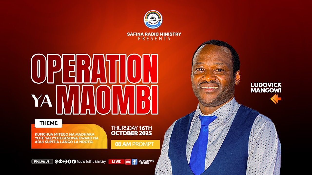 LIVE NOW🔴LUDOVICK MANGOWI -  KUFICHUA MITEGO NA MADHARA YOTE YALIYOTEGESHWA KWAKO   - 16/10/2025
