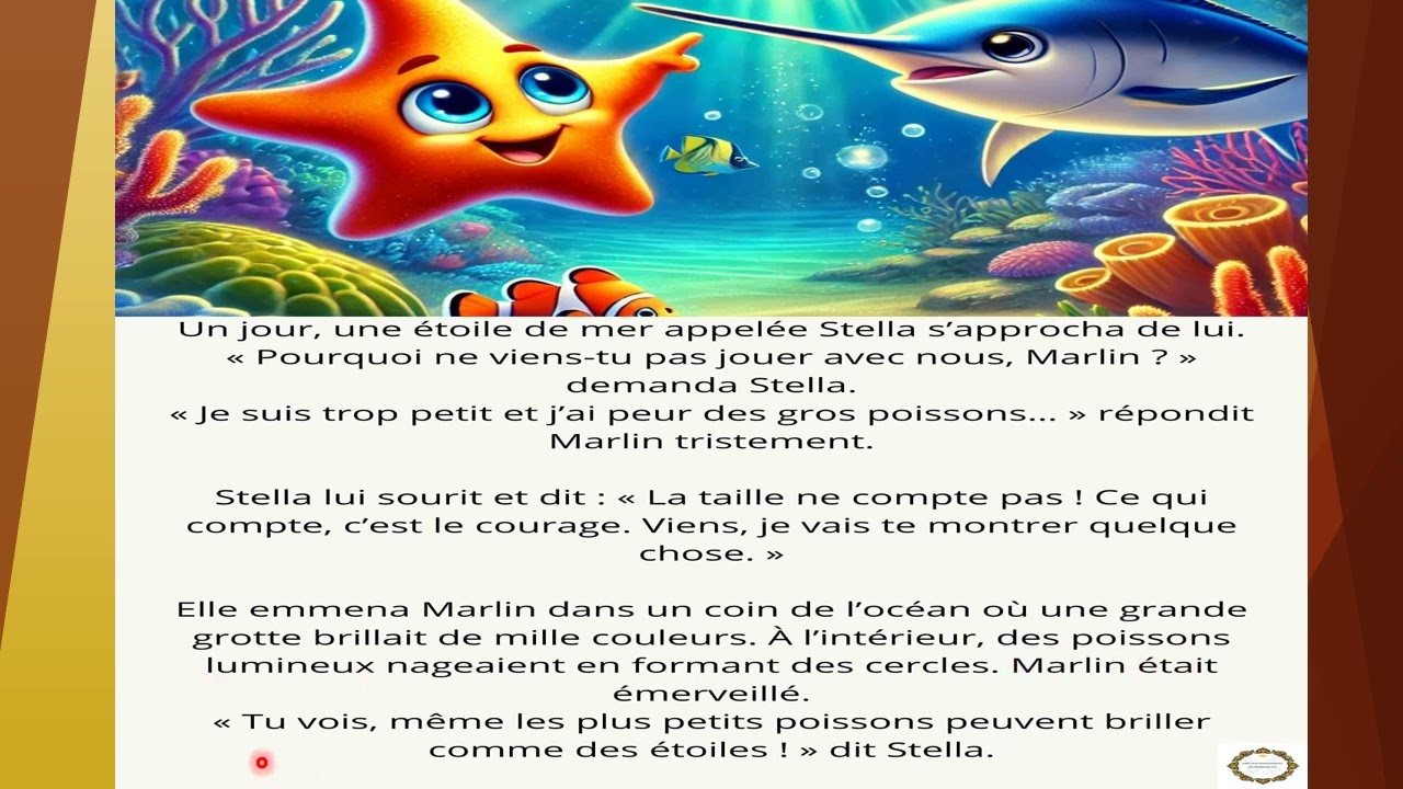تعلم الفرنسية من الصفر للمبتدئين _ Marli, le petit poisson courageux