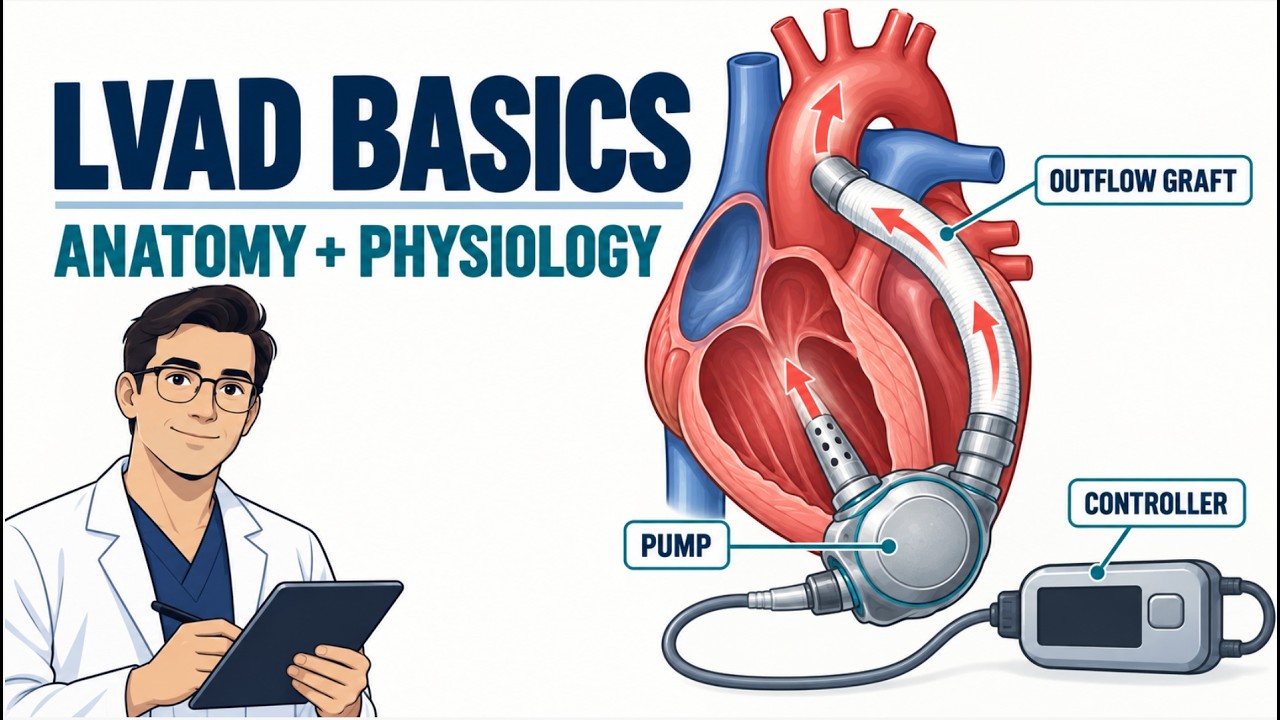 LVAD Basics - Anatomy/Physiology, Indications, Contraindications, Evaluation | Clinical Medicine