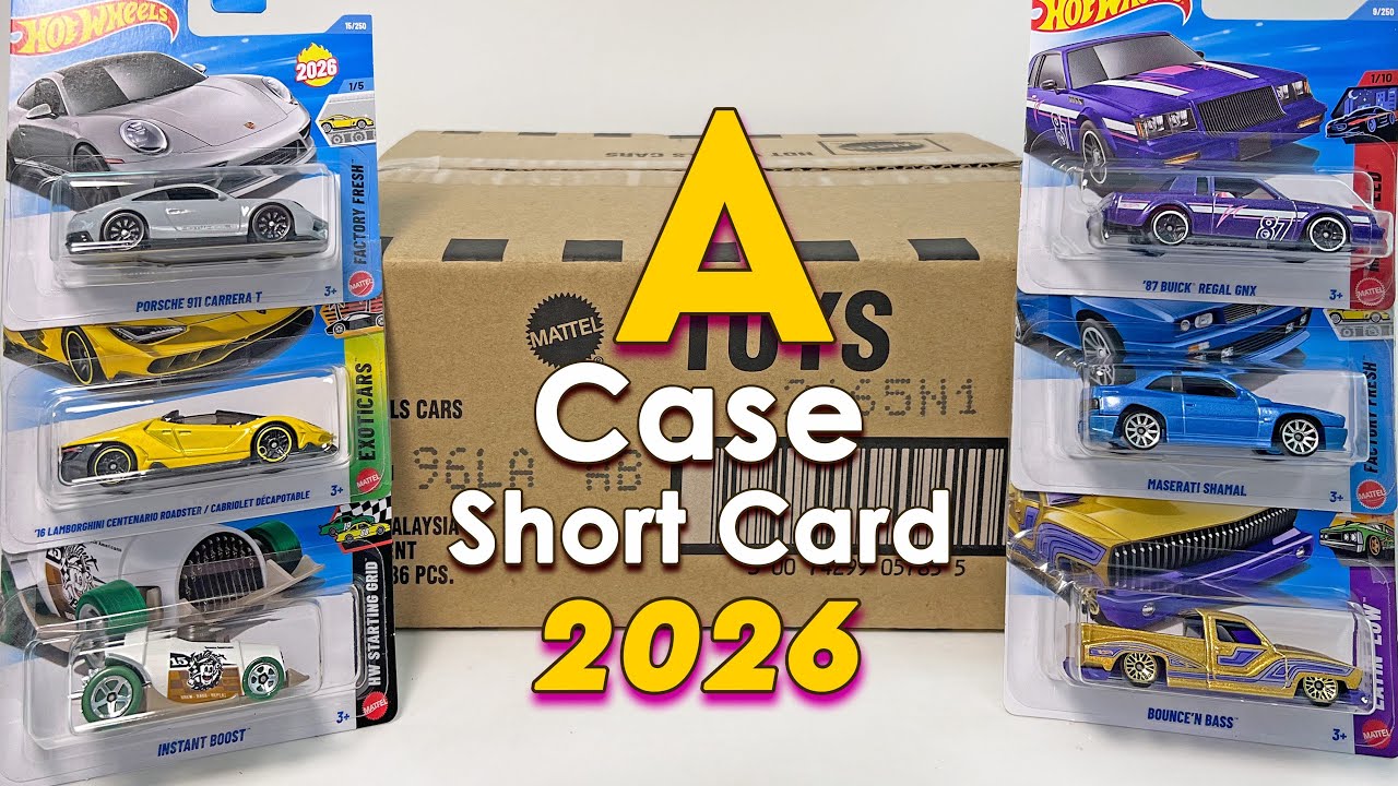 2026 Hot Wheels Short Card Case A Unboxing – With a RTH Pull!