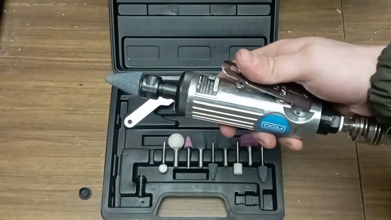 Помощник при ремонте авто! Прямая пневмошлифмашинка DGM dtg-2502. Для чего купил...