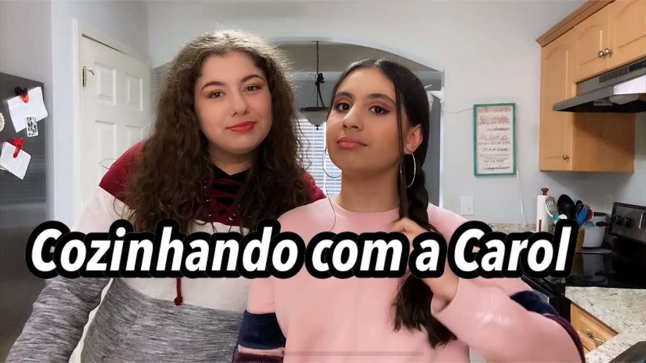 Ensinando a minha receita favorita para a Carol