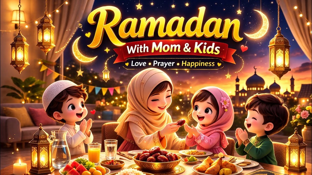 Ramadan In Our Hearts 🌙✨ | Beautiful Ramadan Song for Kids & Family