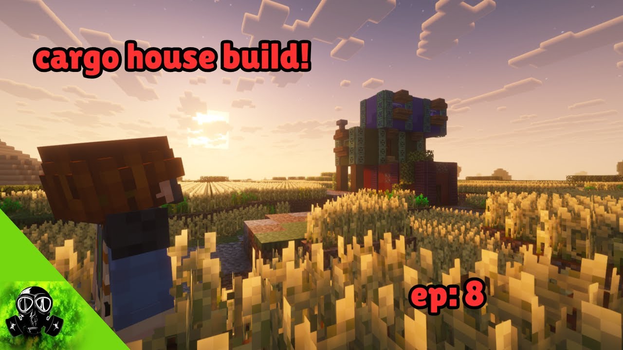 Minecraft CreativeCraft – The Cargo House Build! Ep 8