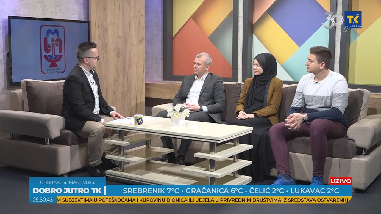 DOBRO JUTRO TK| Nedžad Vehabović prof. u Behram-begovoj medresi, Amina Kunić i Emrah Suljkić