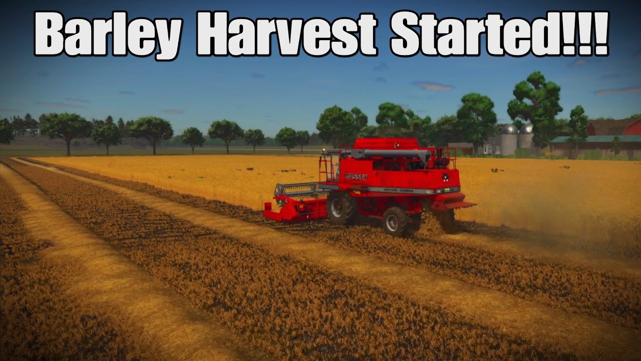 Farmlands: Episode #1. Barley Harvest Started & Buying/Feeding Chic's & Pigs!!! FS25 PS5.