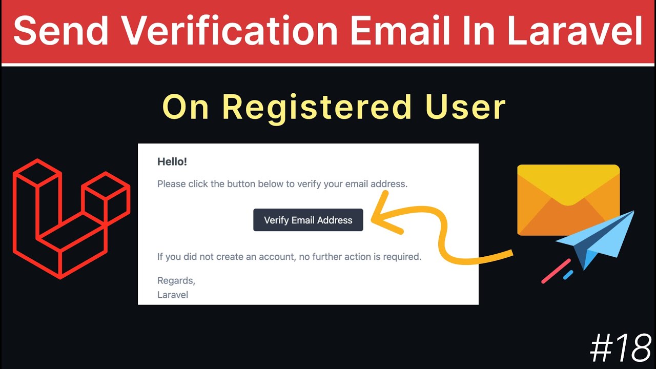 How To Send Verification Email to Registered Users - Laravel Email Verification Tutorial