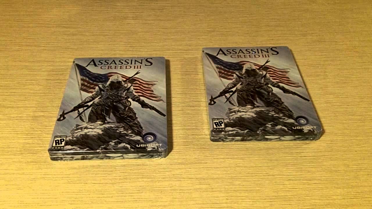 Assassin's Creed Collection Steelbook Unboxing and AC3 Steelbook Giveaway (Giveaway is Over)