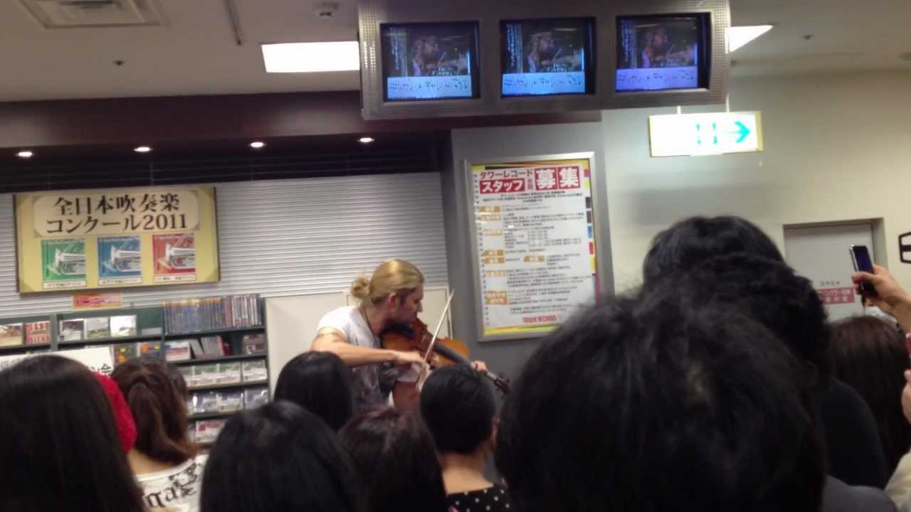 David Garrett in store live in tokyo Japan