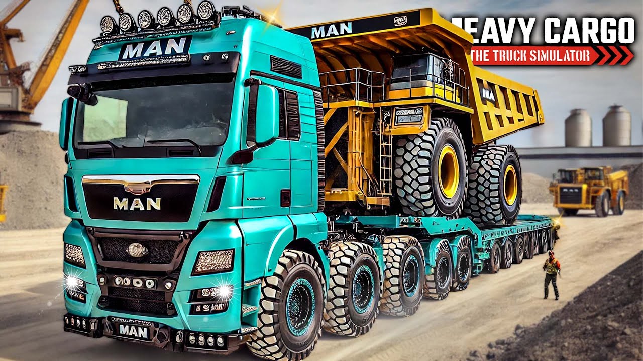 MAN Schwerlasttransport in den Serpentinen - HEAVY CARGO der SCHWERLAST TRANSPORT TRUCK SIMULATOR #3