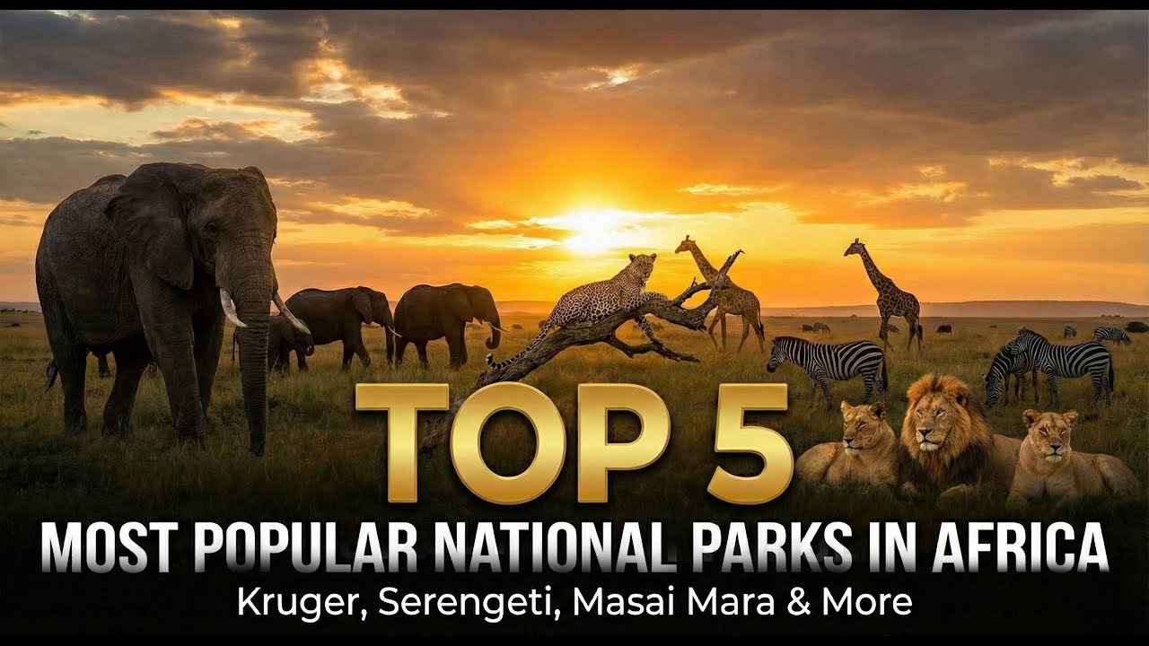 TOP 5 MOST POPULAR NATIONAL PARKS IN AFRICA | Kruger, Serengeti, Masai Mara & More