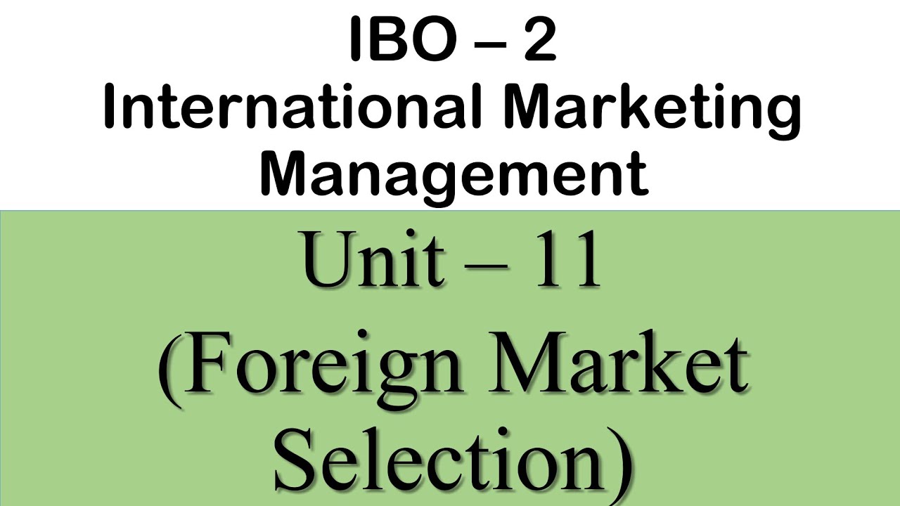 Unit-11 || International Marketing Communucation || IBO-2 || Scoremax+