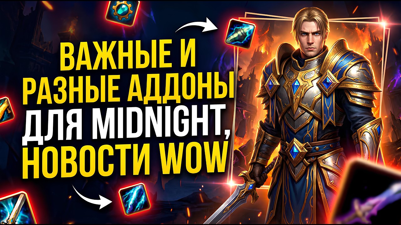 ВАЖНЫЕ И ПОЛЕЗНЫЕ АДДОНЫ ДЛЯ MIDNIGHT! НОВОСТИ WOW 12.0.1