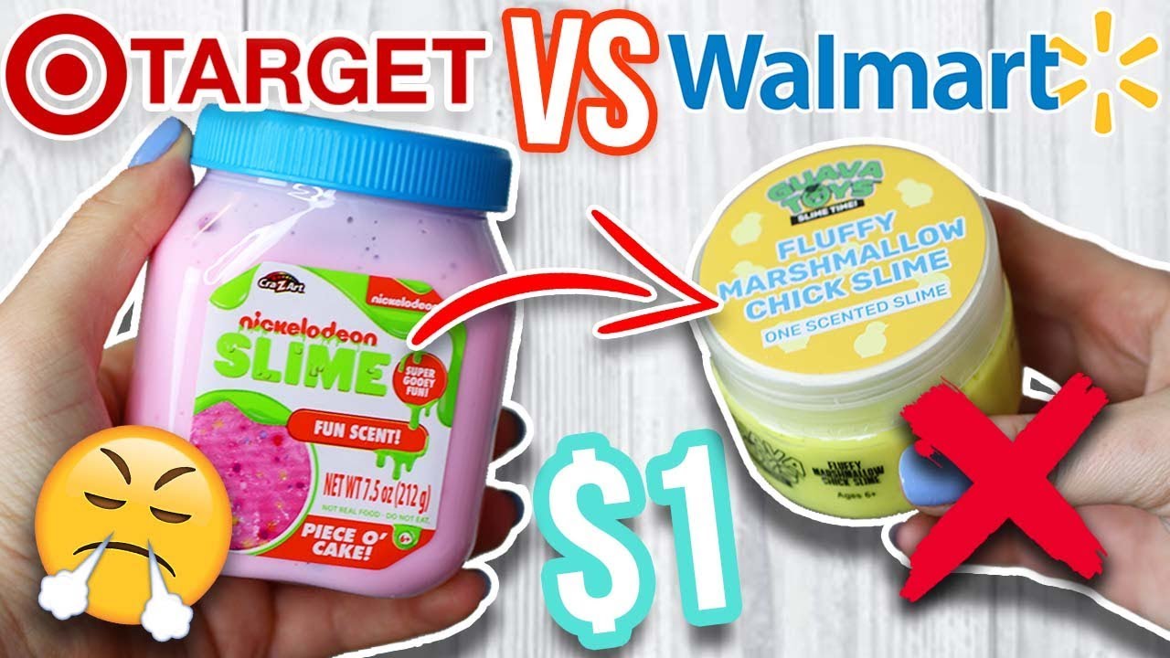 TARGET SLIME VS WALMART SLIME! Which is Worth it?!?