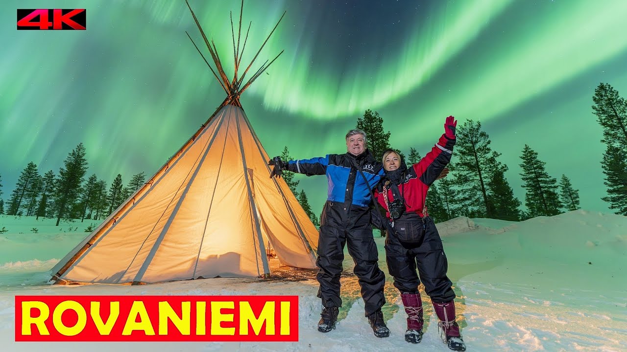 CAZAMOS Auroras Boreales en la Noche m&aacute;s OSCURA! ROVANIEMI (Finlandia)