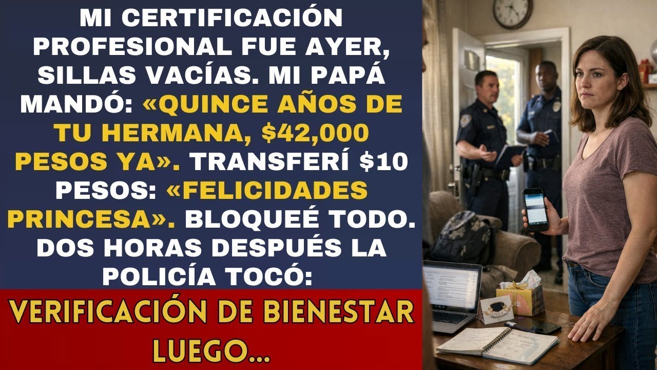 Mi familia no fue a mi certificación  «Estamos ocupados» La Fiscalía  «Su padre falsificó