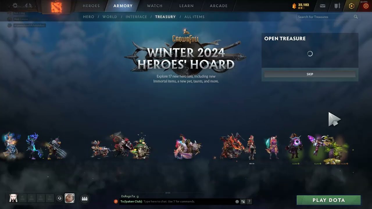 Dota 2 - Opening 13 Frostivus 2024 Treasure - Heroes Hoard