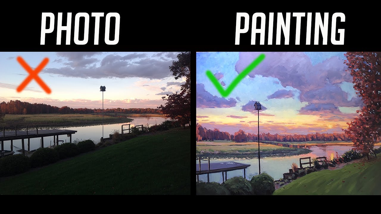 PAINT TALK: How I Change Landscape Photos To Paint From