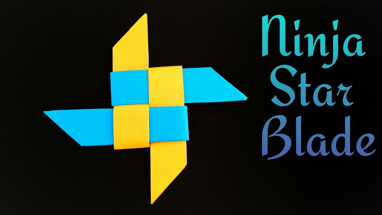 Ninja Star Blade Shuriken - Modular Origami | Weapon | Tutorial by Paper Folds