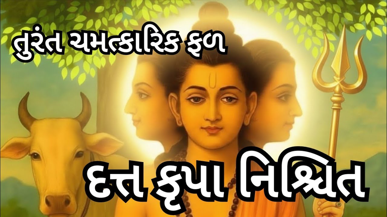 દત્તાત્રેય દ્વાદશનામ સ્તોત્ર | તરત ફળ આપનાર | ધન સમૃદ્ધિ, સફળતા | કષ્ટ નાશ | Divya Guruvar Special
