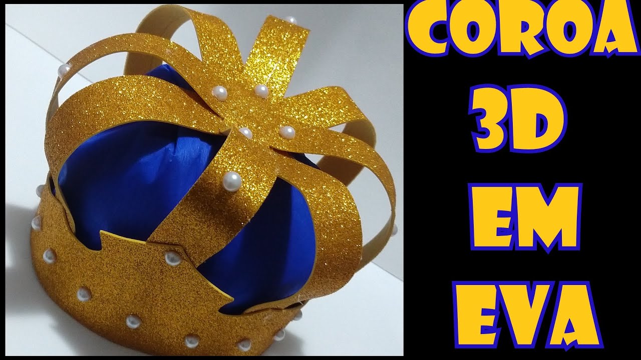 COMO FAZER COROA 3D DE EVA